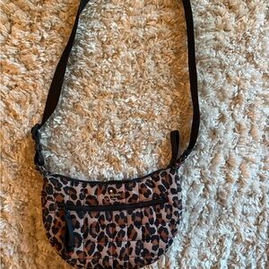 Kate Spade Animal Print Nylon Crossbody Bag